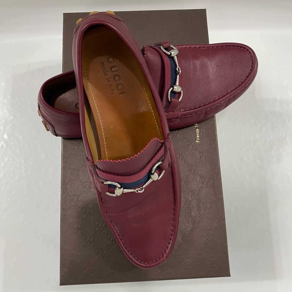 Gucci mens driver with web 💯 authentic